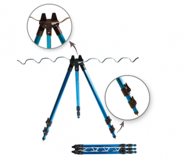 Подставка фидерная тренога Blue 1,50m