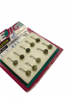 Intech Ice Jig Кулька з вушком ø4.0  (#08 мрамор)