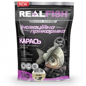 Прикормка REAL FISH Карась (халва), 1 кг Прикормка REAL FISH Карась (халва), 1 кг