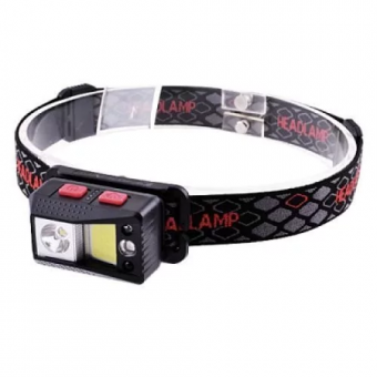 Ліхтар на чоло SL09-1L2+COB+LED (Red+Green+Blue), ЗУ Type-C, датчик руху, вбудований акумулятор