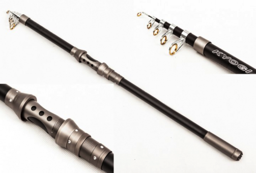 Удилище карповое телескопическое Weida Kyogi, 3м, тест 150-300г