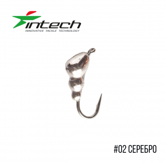 Intech Ice Jig Муравей с петелькой d 4.0  (# 02 серебро)