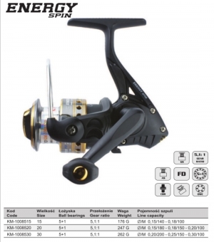 Катушка ENERGY SPIN FD15 Mistrall