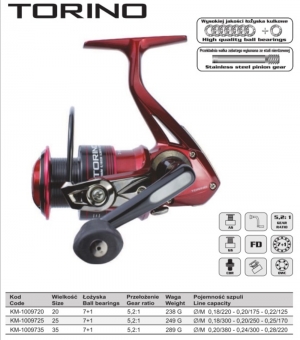 Катушка TORINO FD25 Mistrall