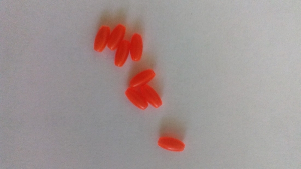 Oval Beads #1   3,0х6,0   mm  (красные) 10 шт