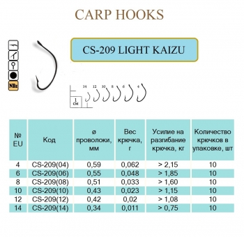 Крючок LIGHT KAIZU
