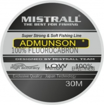 Флюорокарбон ADMUNSON 100% FLUOR 30м
