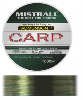 Леска ADMUNSON CARP CAMOUFLAGE 1000м MISTRALL