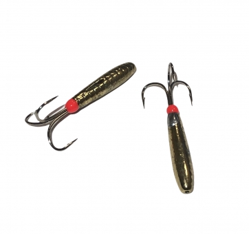 Intech Ice Jig Чертик с насечкой d 3.3 (#01 золото) 1,65г