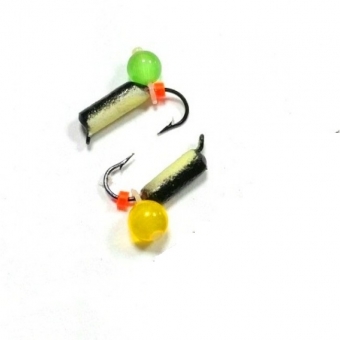 Мормышка Столбик 2 с фосфором + "кошачий глаз"