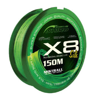 Плетенный шнур SHIRO PROFESSIONAL SILK X8 GREEN 150м