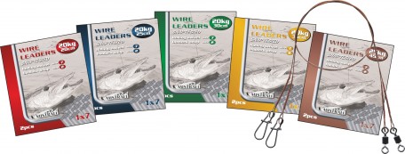 Поводок стальной WIRE LEADERS 1x7 35см MISTRALL 2 шт
