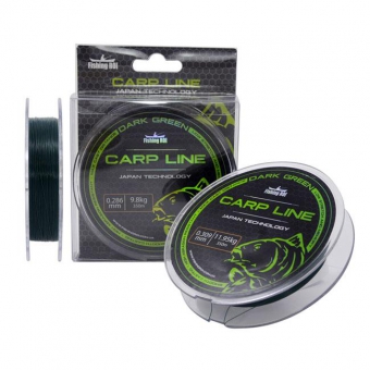 Леска Fishing ROI Dark Green Carp Line d=0.286mm 9.8kg 350m