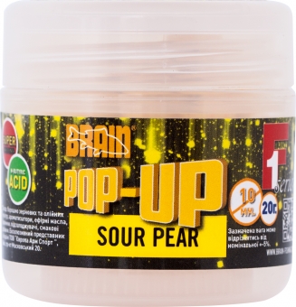 Бойлы BRAIN Pop-Up Sour Pear (груша) 10 мм, 20 г