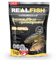 Прикормка REAL FISH Лин-Карась (червоний червяк), 1 кг