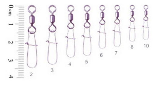 Rolling swivel/Nice Snap BK Bratfishing 10шт