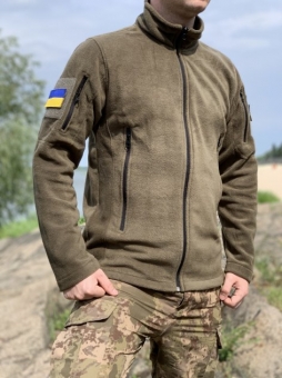 Кофта тактична фліс,фліска військова (Туреччина) Хакі розмір XL