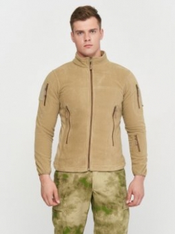 Кофта тактична фліс,фліска військова (Туреччина) Бежевий (койот) розмір XL