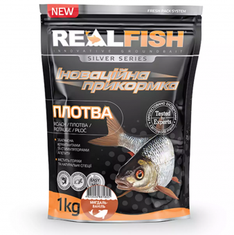 Прикормка REAL FISH Плітка  (Мигдаль-ваніль), 1 кг Прикормка REAL FISH Плітка  (Мигдаль-ваніль), 1 кг
