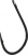 K1 CARP HOOK BLACK NIC.HAYABUSA