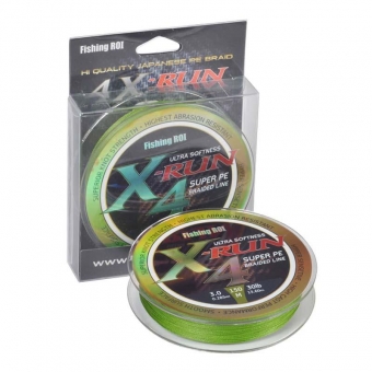 Шнур Fishing ROI X-Run 4PE 150м 0.104mm olive green
