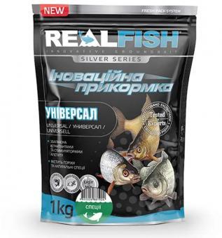 Прикормка REAL FISH Универсал (Специи) 1кг Прикормка REAL FISH Универсал (Специи) 1кг