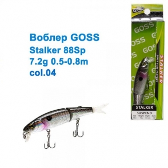 Воблер Goss Stalker 88Sp W7,2g 0,5-0,8m col. 04